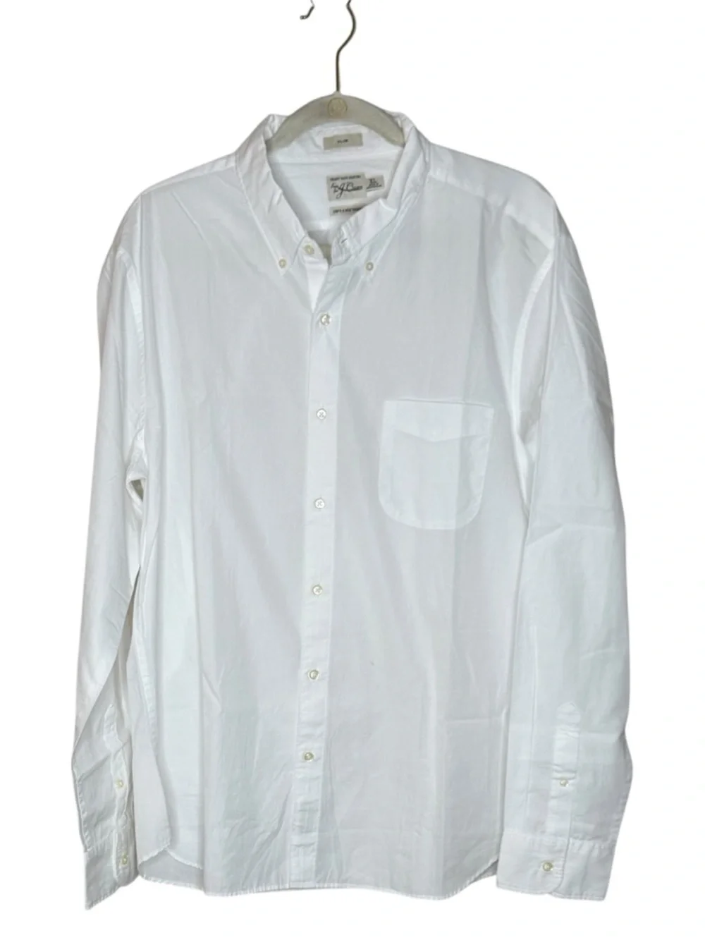 J. Crew Men’s Secret Wash 100% Cotton Poplin Button Down Shirt NWT XL White